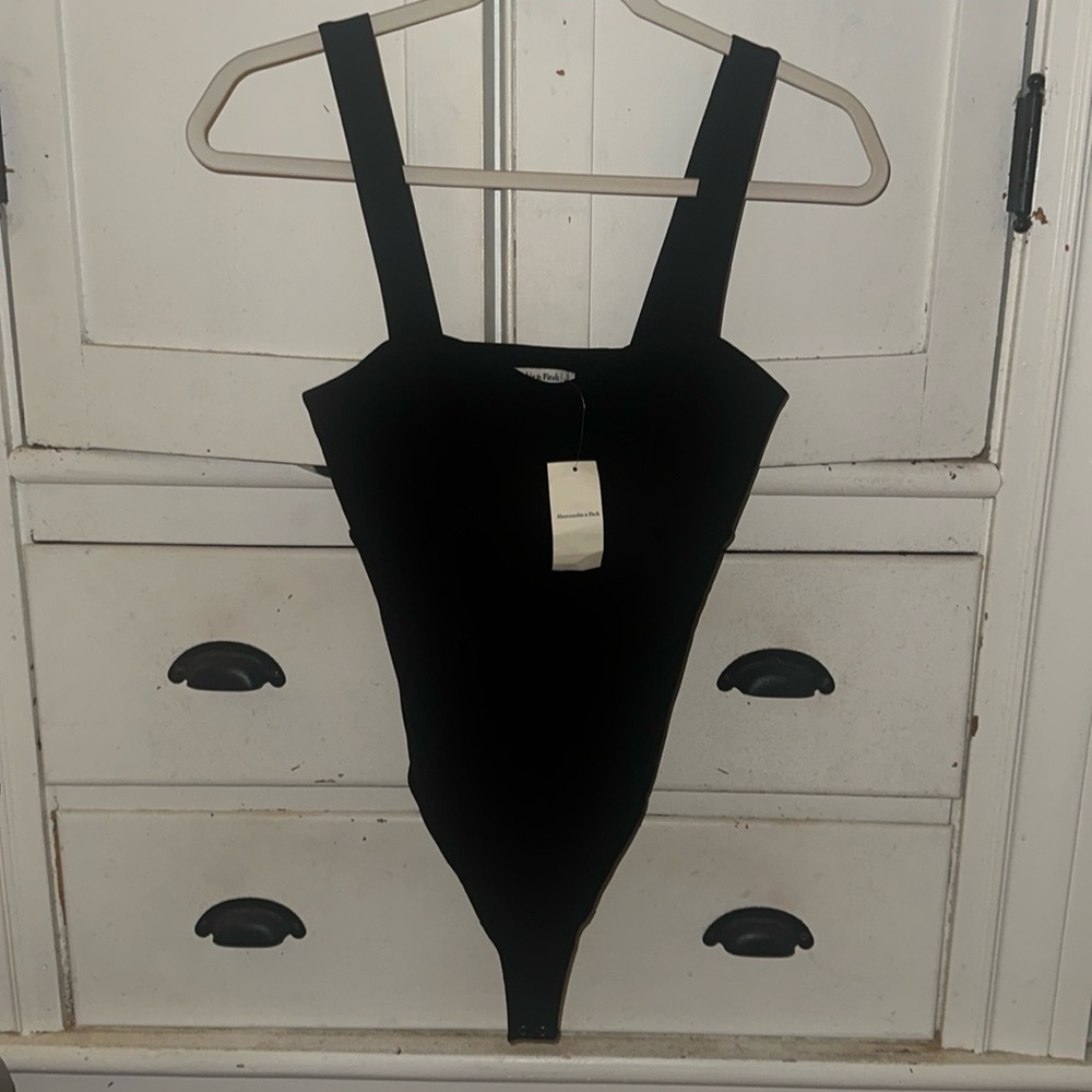 Abercrombie black body suit